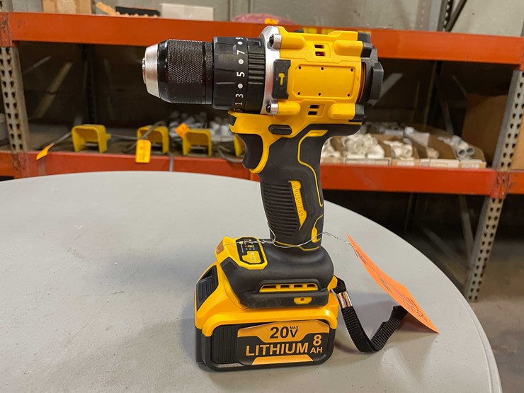 #8542-•-dewalt-compatible-20-volt-cordless-hammer-drill-and-battery-(pr13)-image-1