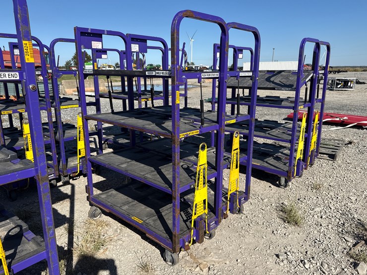 #28422-•-lot-of-(2)-industrial-warehouse-carts-image-1