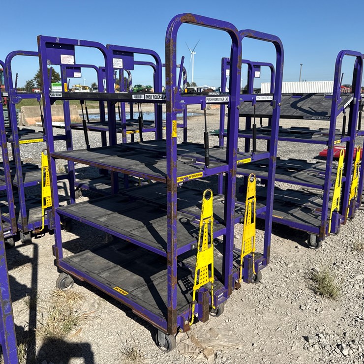 #28422 • Lot of (2) Industrial Warehouse Carts