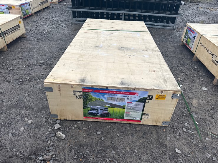 #28462-•-unused-hurricane-msc2020f-20'x20'-all-steel-carport-w/open-side-walls-image-5