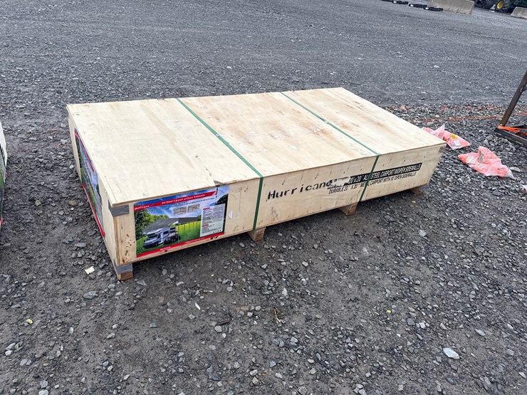 #28467-•-unused-hurricane-msc2020f-20'x20'-all-steel-carport-w/open-side-walls-image-4