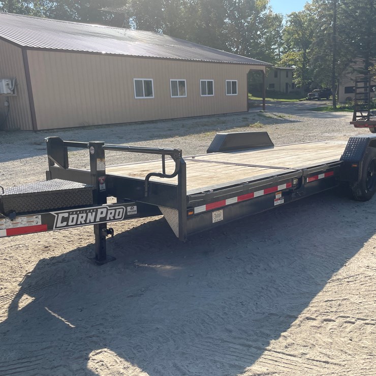 #1012 • 2022 Corn Pro Tandem Axle 23' Tilt Deck Trailer, (Has Title)