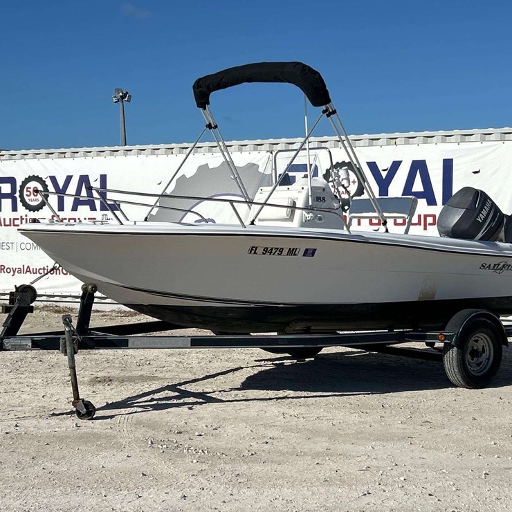 2003 Sailfish 188 18ft. Boat with S/A 20ft Boat Trailer