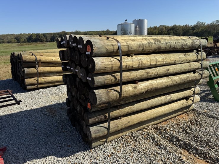 #13083-•-(28)-treated-wood-post-6"x8'-image-2