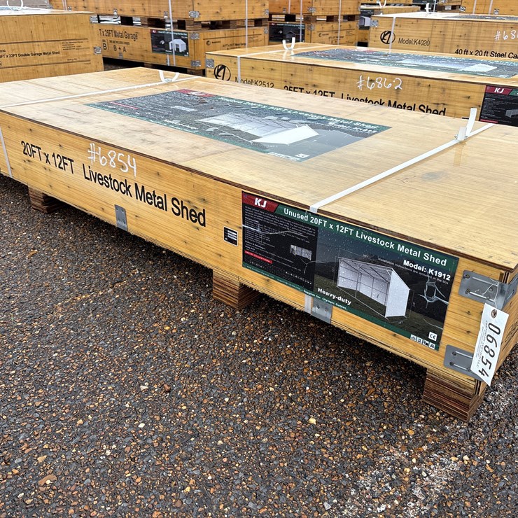 #6854 • 20ft X 12ft Livestock Metal Shed (New)