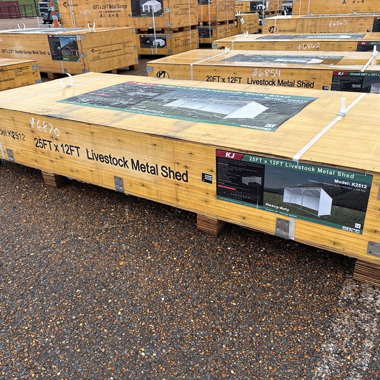 #6870 • 23ft X 22ft Double Garage Metal Shed (New)