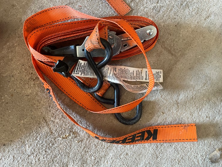 #1074-•-ratchet-straps,-100'-measuring-tape-and-wheel-chock-image-12
