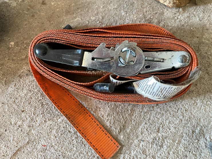 #1074-•-ratchet-straps,-100'-measuring-tape-and-wheel-chock-image-11
