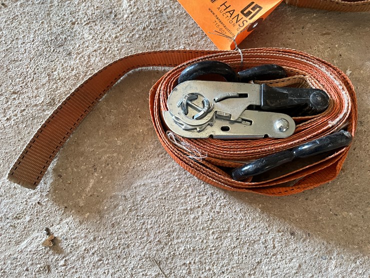 #1074-•-ratchet-straps,-100'-measuring-tape-and-wheel-chock-image-6