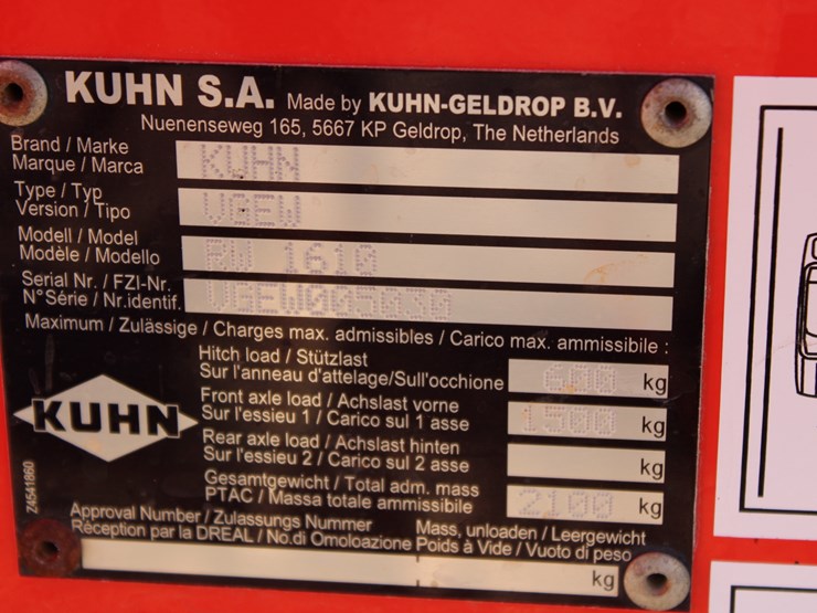 #2097-•-#2097--kuhn-rw1610-single-bale-wrapper-with-twin-wrapper,-monitor,-great-shape-with-low-use!-image-46