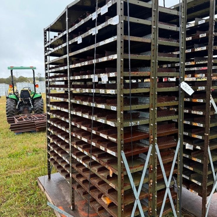 METAL PARTS BIN SHELVING (24"DX6'WX83"T)