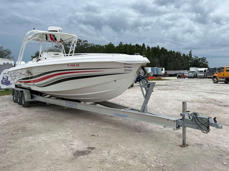 2014-glasstream-360-scx-twin-400r-mercury's-with-triple-axle-aluminum-trailer-image-2