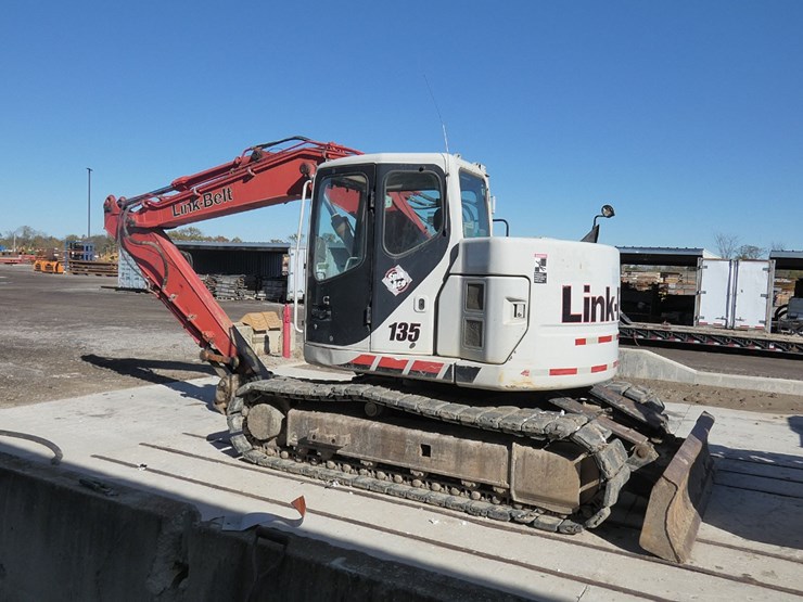 2010-link-belt-135a-hydraulic-excavator,-sn:hex7136,-erops,-qt-bucket,-7843-image-1
