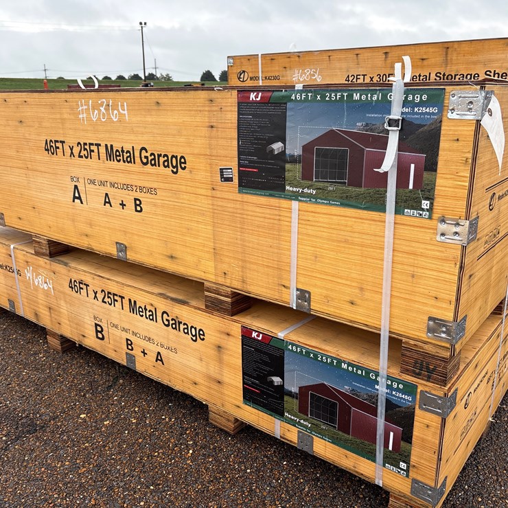 #6864 • 46ft X 25ft Metal Garage (New)