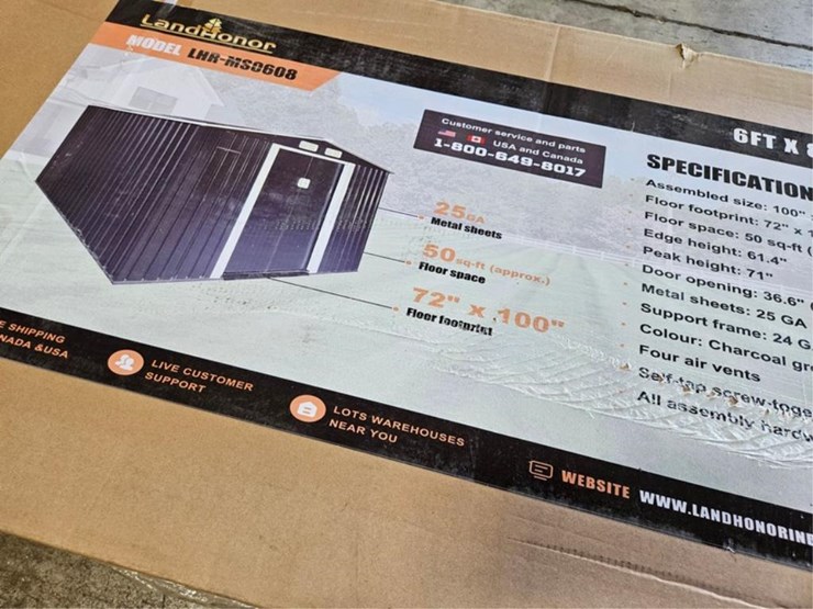 #2513-•-new-landhonor-lhr-ms0608-metal-shed-image-3