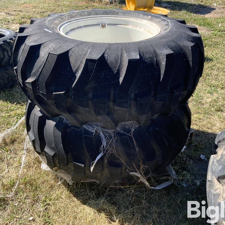 Titan 17.5L-24 Tires Mounted On Rims