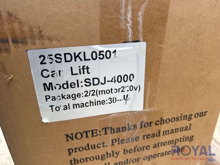 unused-sdj-4000-9,000lb-two-post-electric-auto-lift-image-6
