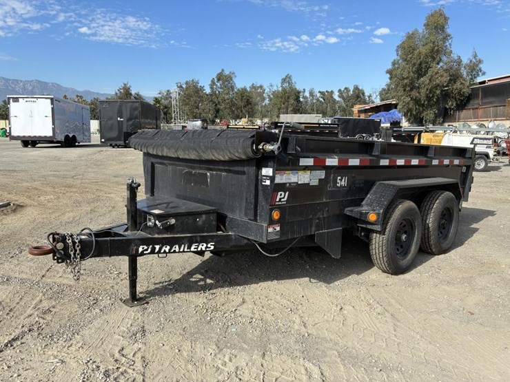 2022-pj-trailers-1d162-12'-t/a-dump-trailer-image-1