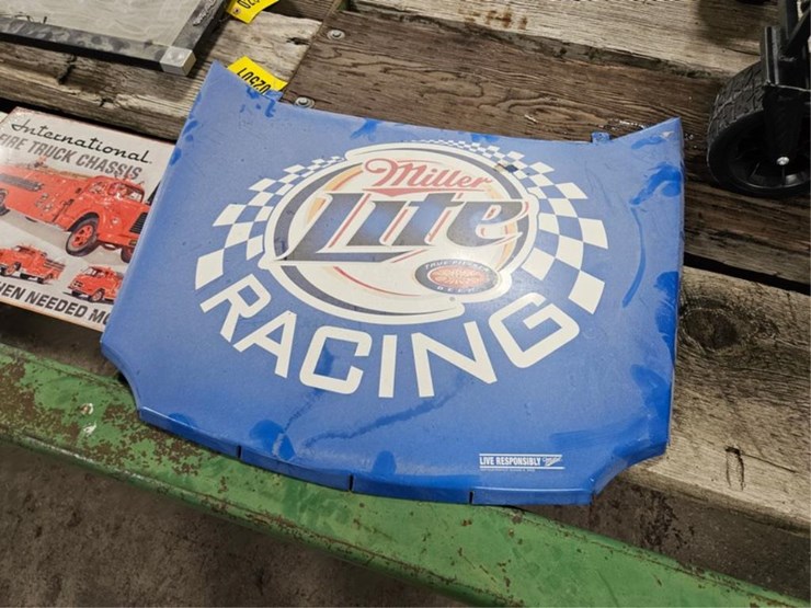#2501-•-miller-lite-race-car-hood-metal-sign-image-1
