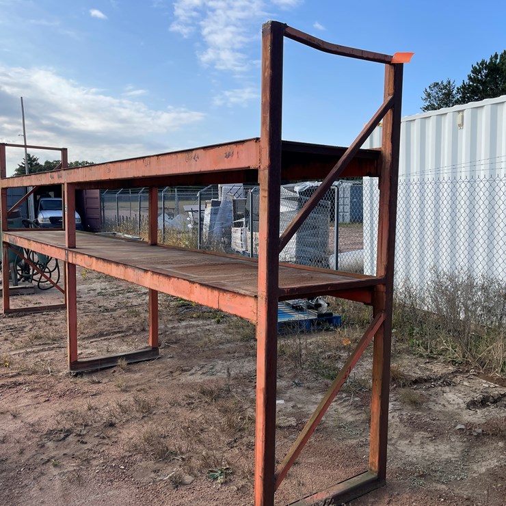 #3394 • Iron Shelving Unit