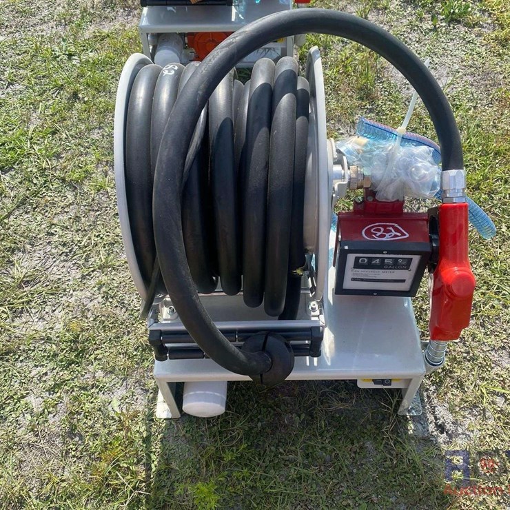 Electric Diesel Fuel Pump with Hose Reel