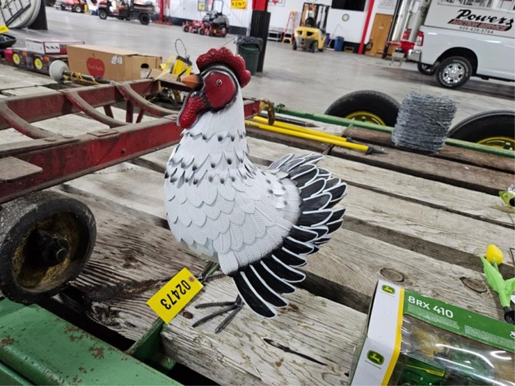 #2473-•-metal-yard-art-rooster-image-1