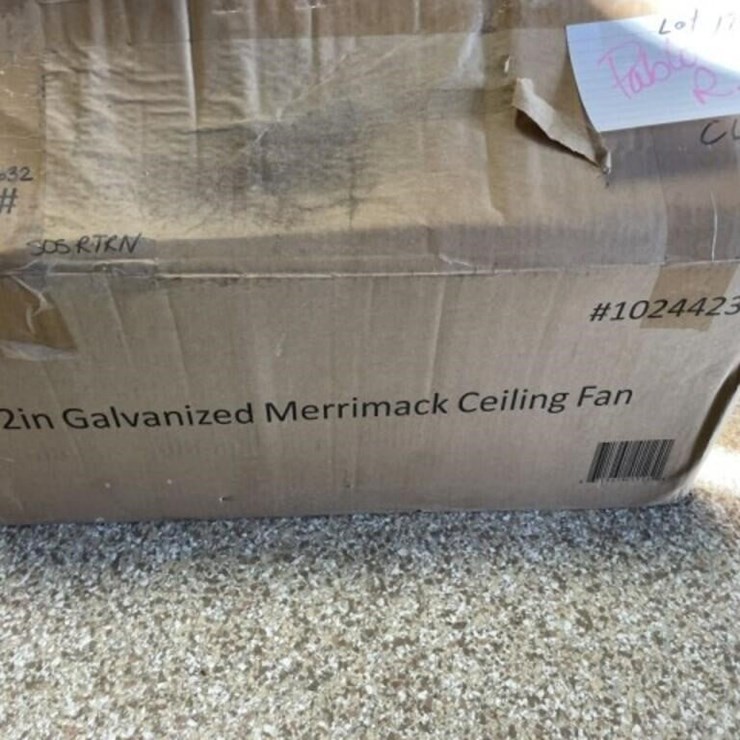 52" Galvanized Ceiling Fan- in box