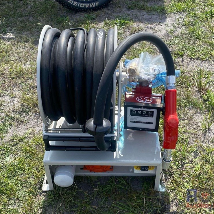 Electric Diesel Fuel Pump with Hose Reel