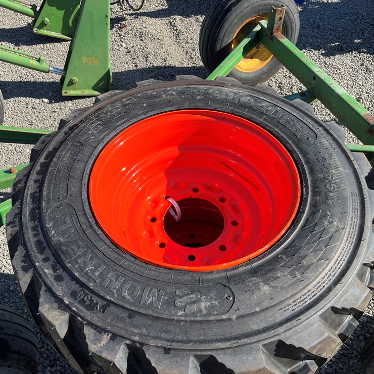 #837 • 4) 12/16.5 SKIDSTEER TIRES & WHEELS
