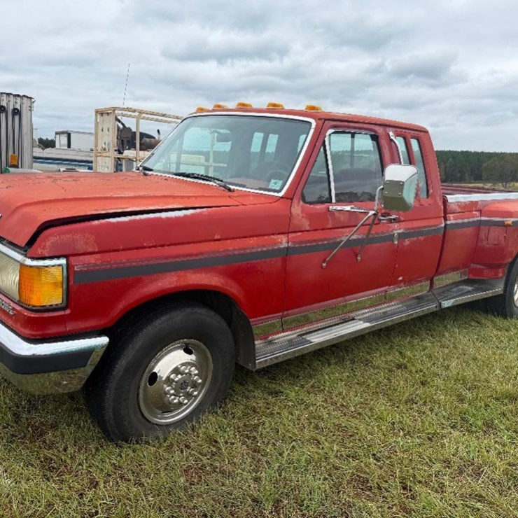 1990 FORD F35O PICKUP TRUCK (AT, EXT CAB, DIESEL,