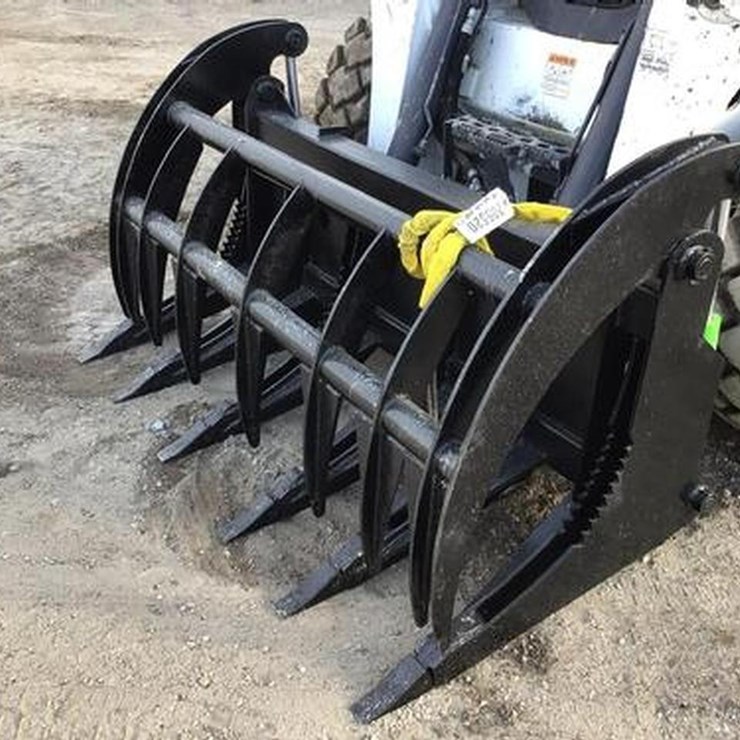 Wildcat 68" Heavy Duty Skid Steer Root Rake Grapple