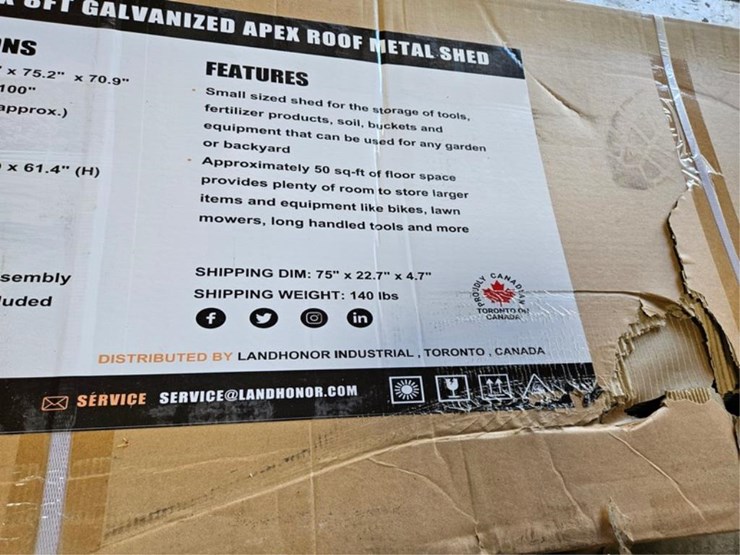 #2513-•-new-landhonor-lhr-ms0608-metal-shed-image-5