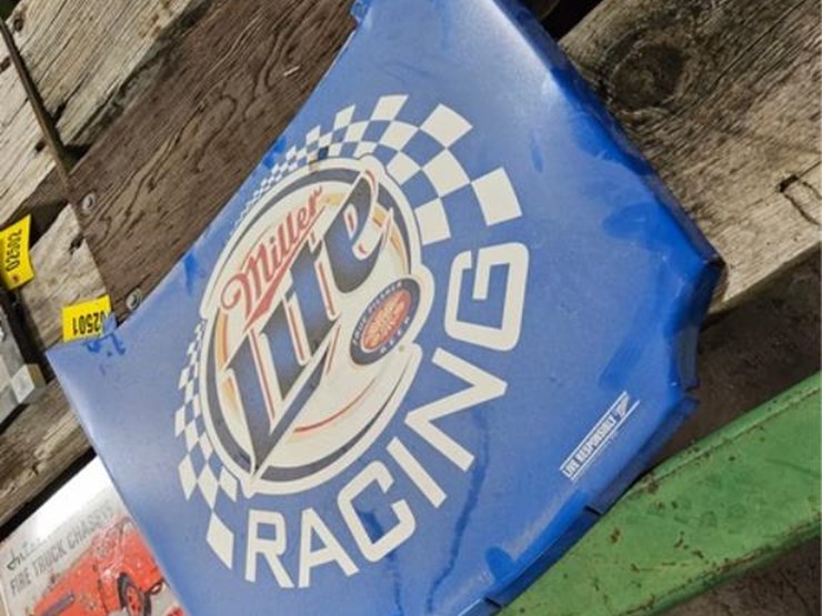#2501-•-miller-lite-race-car-hood-metal-sign-image-2