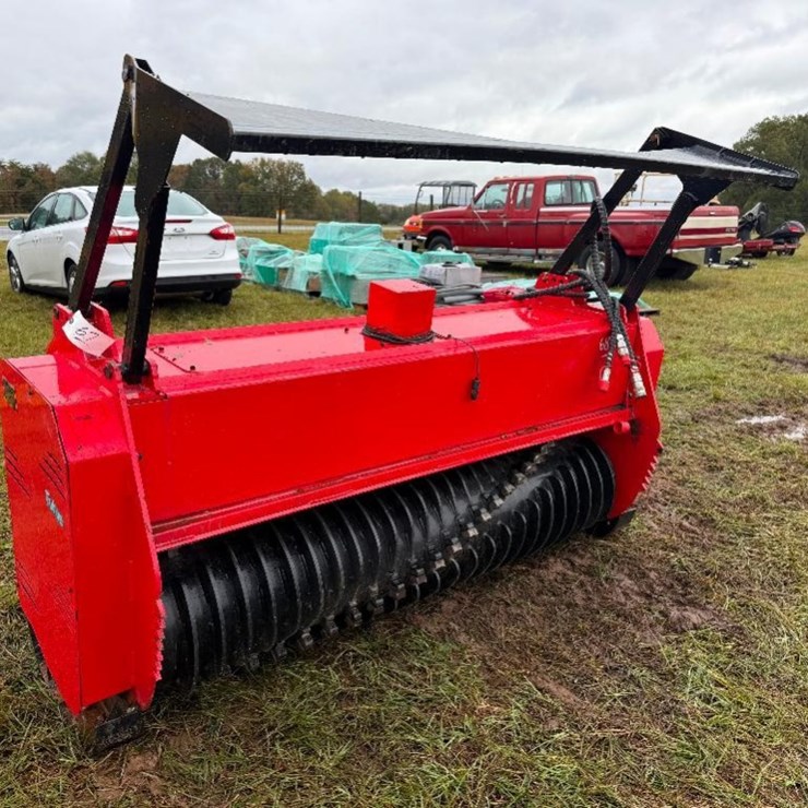 UNUSED FUTURE 6' SKID STEER DRUM MULCH ATTACHMENT