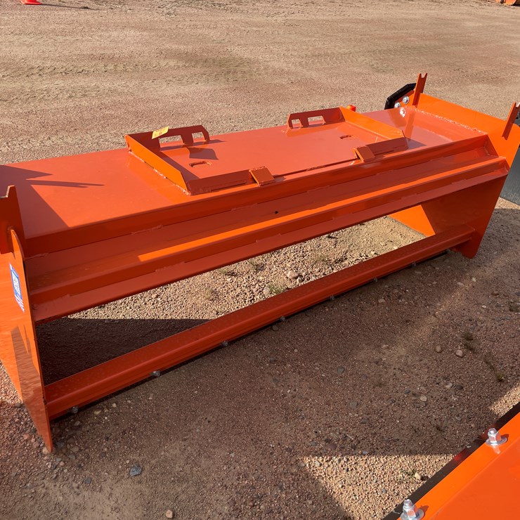 #4077 • 8' HD Snow Pusher with Pull-Back Attachment