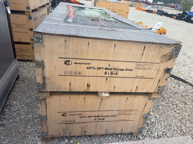 unused-allmetal-42’-x-30’-x-13’-metal-garage-kit-image-4