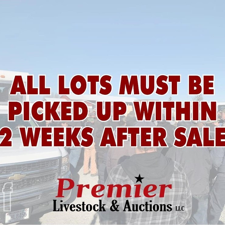 ALL LOTS MUST BE PICKED UP WITHIN 2 WEEKS