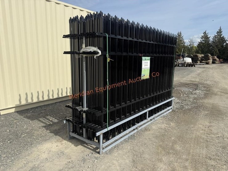 10'-x-7'-wrought-iron-style-steel-site-fence-image-4