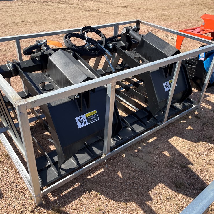 #4114 • 72" Rock Grapple Bucket Attachment