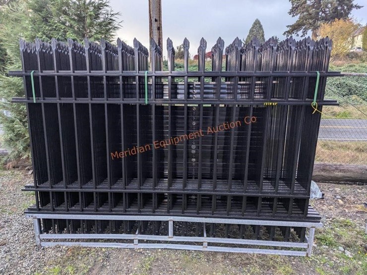 10'-x-7'-wrought-iron-style-steel-site-fence-image-2