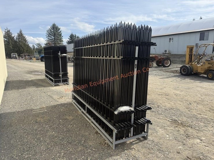 10'-x-7'-wrought-iron-style-steel-site-fence-image-4