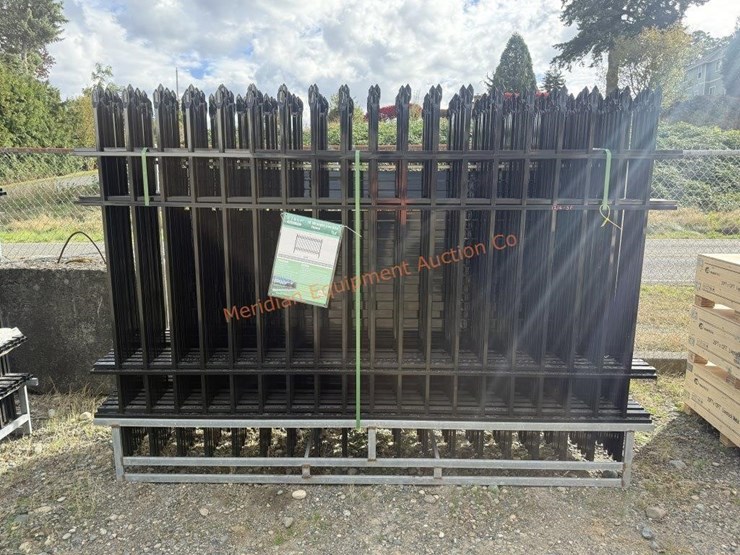 10'-x-7'-wrought-iron-style-steel-site-fence-image-2