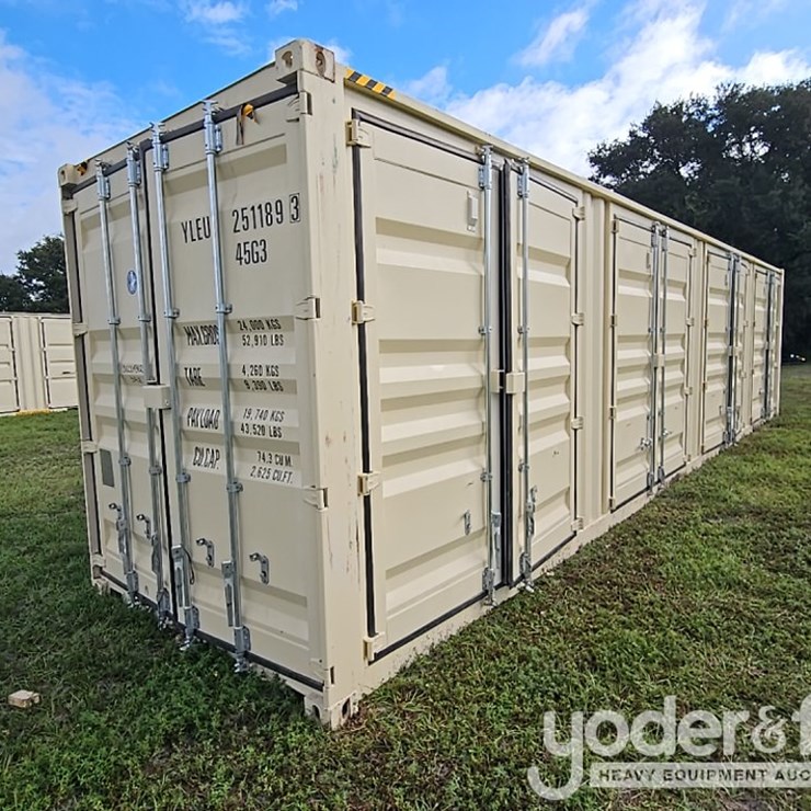 2025 40' HQ Multi Door Container, 4 Side Doors