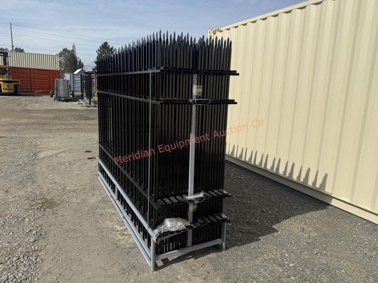 10'-x-7'-wrought-iron-style-steel-site-fence-image-4