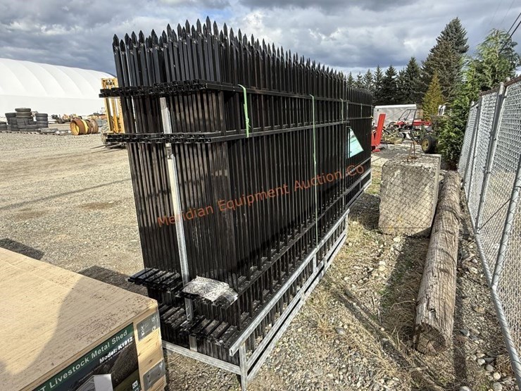 10'-x-7'-wrought-iron-style-steel-site-fence-image-6