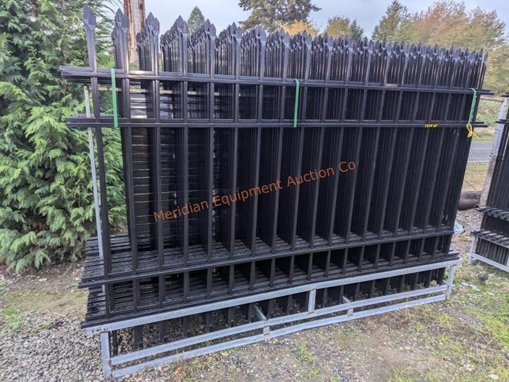 10'-x-7'-wrought-iron-style-steel-site-fence-image-4