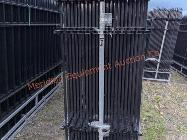 10'-x-7'-wrought-iron-style-steel-site-fence-image-3