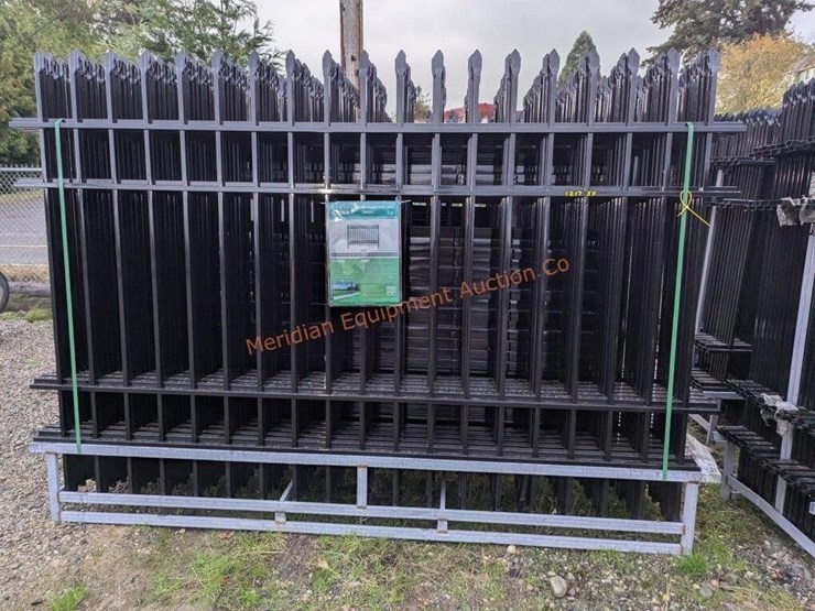 10'-x-7'-wrought-iron-style-steel-site-fence-image-4
