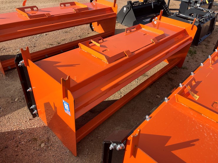 #4076-•-8'-hd-snow-pusher-with-pull-back-attachment-image-1