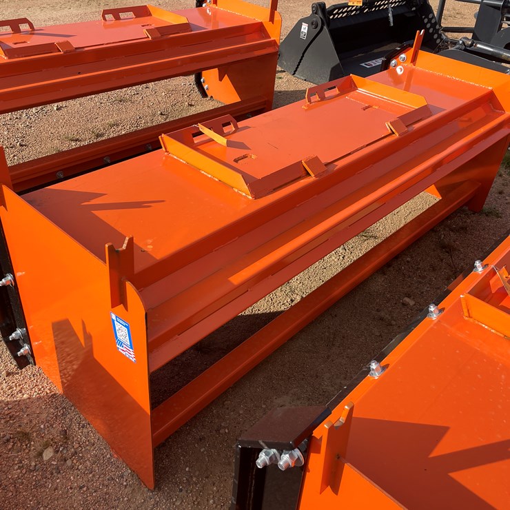 #4076 • 8' HD Snow Pusher with Pull-Back Attachment